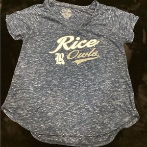 Rice Owls Women's Blue Short Sleeve Tee